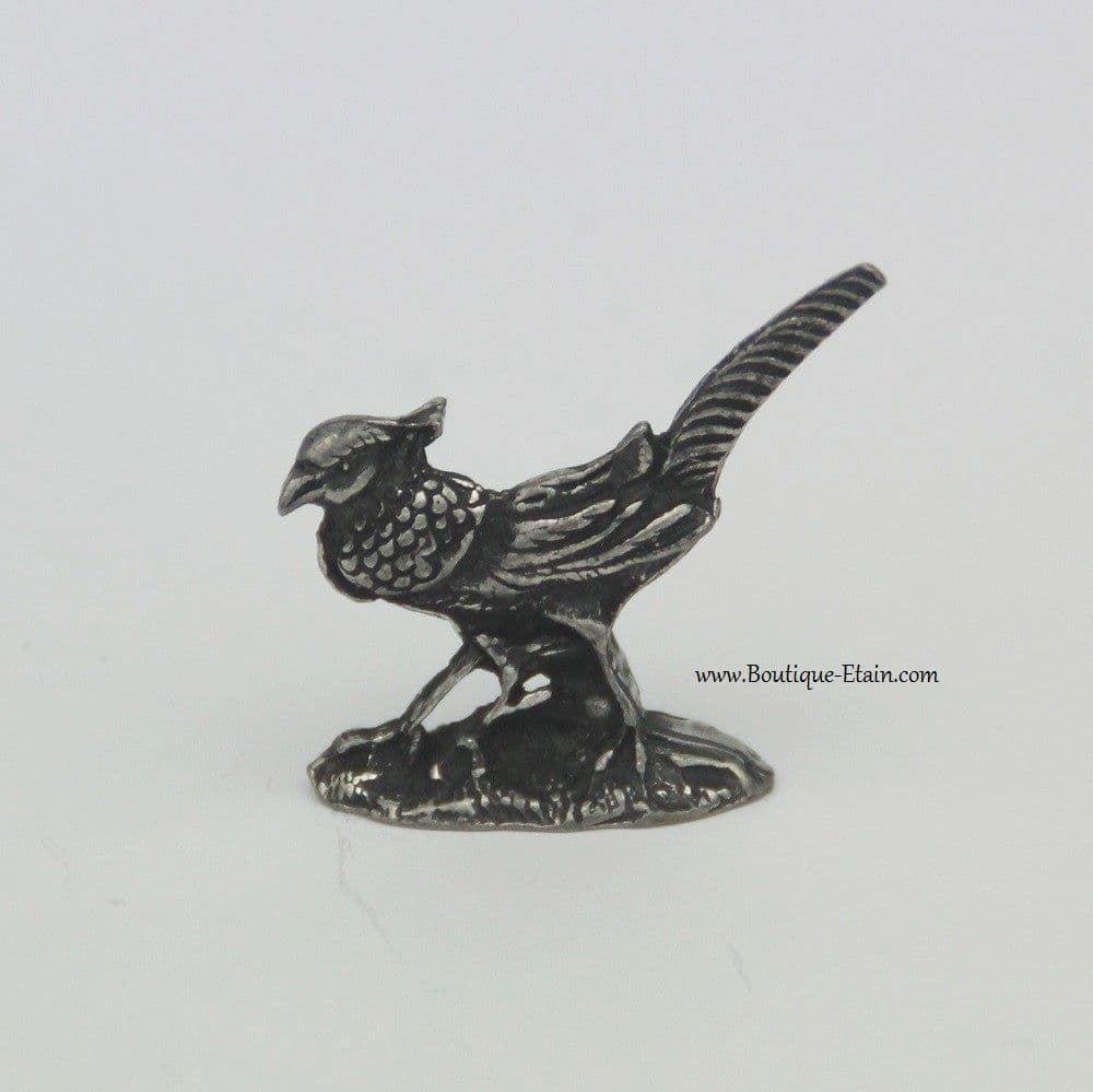 Petit faisan en étain