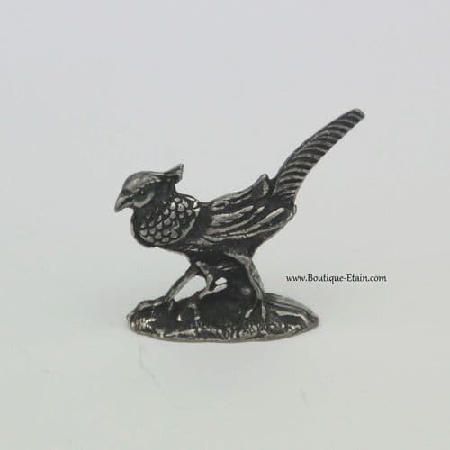 Petit faisan en étain