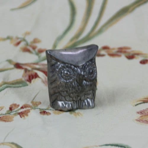 Petit hibou en étain