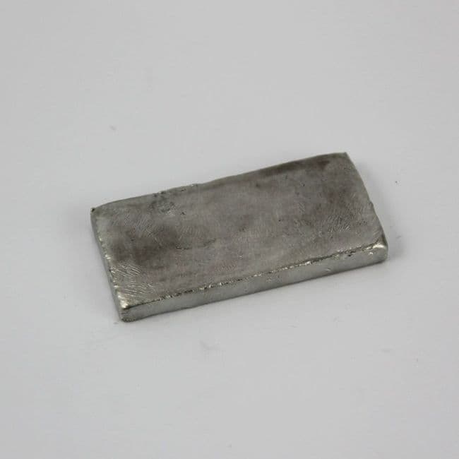 Petit lingot brut d'étain 60 gr
