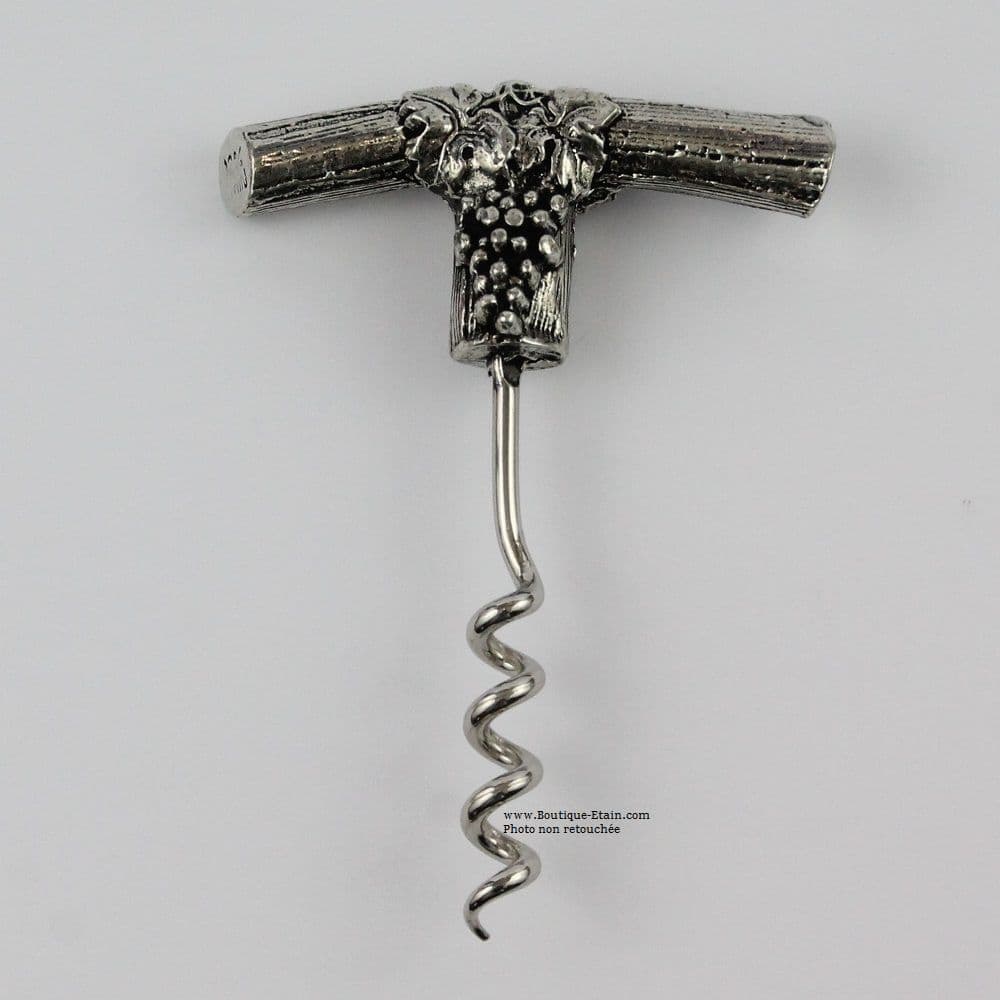 Petit tire bouchon en étain