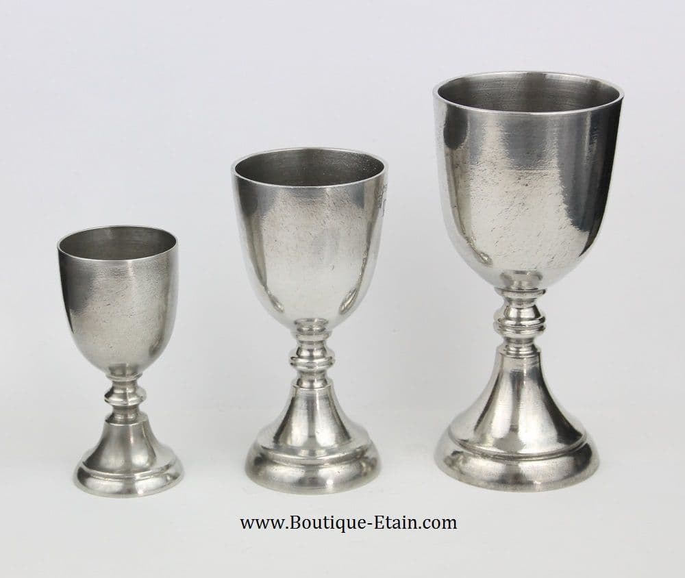 LOT DE 6 verres à shot en laiton massif plaqué argent avec boîte en bois... EUR 92,09 - FR