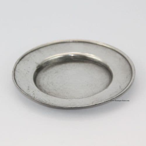 Petite assiette en étain massif , coupelle 12,5 cm à graver