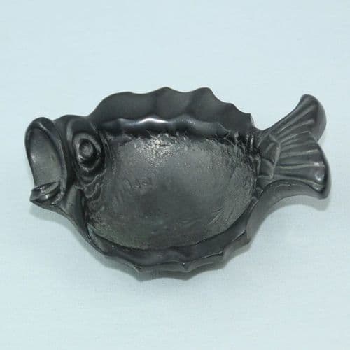 Petite coupelle poisson style ancien en étain