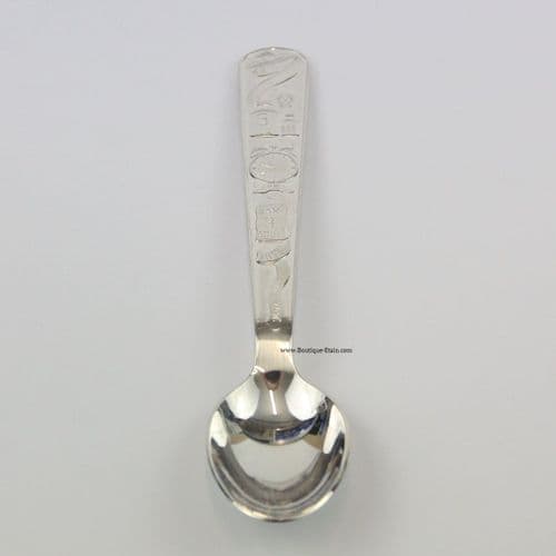Petite cuillère de naissance argentée personnalisée
