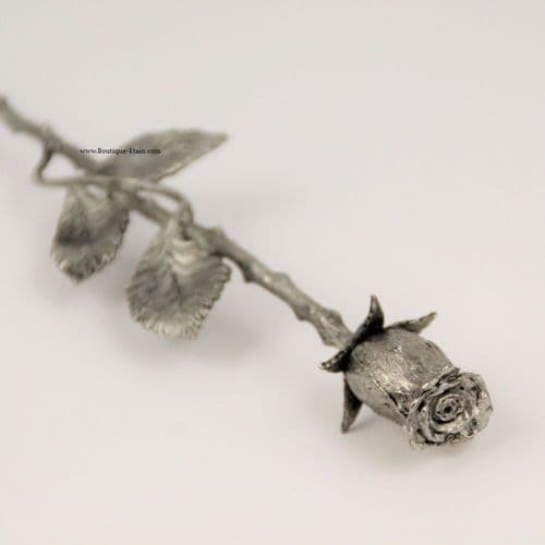 Petite Rose en étain 24 cm