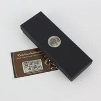 Petite rose en étain dans coffret + étiquette gravée