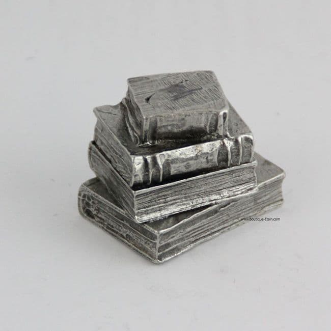 Pile de 4 livres en étain #3