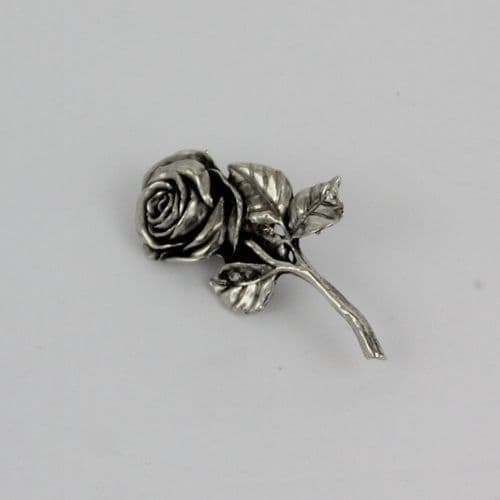 Pin's Rose en étain