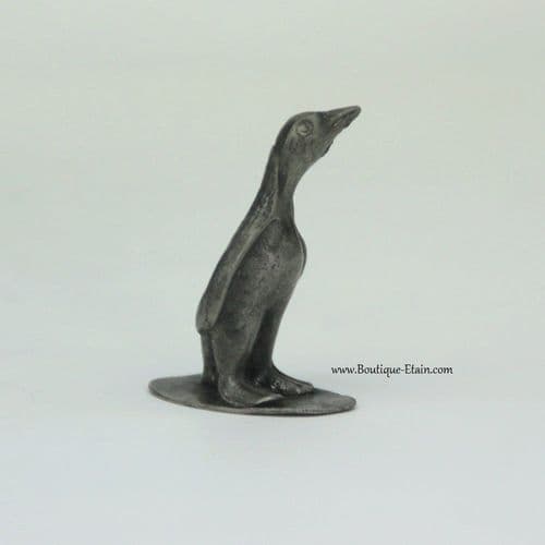 Pingouin en étain miniature
