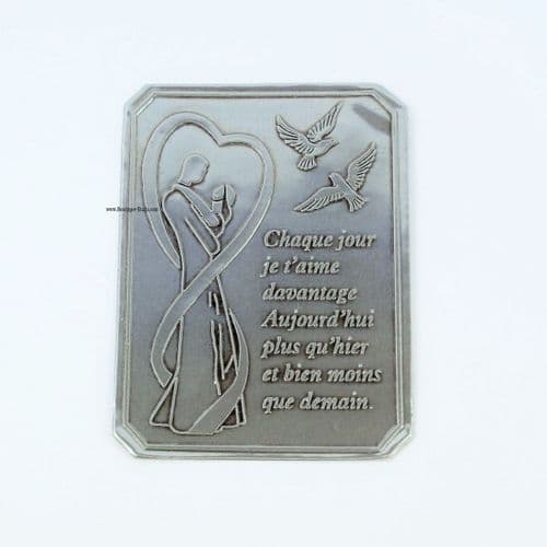 Plaque autocollante pour anniversaire de mariage