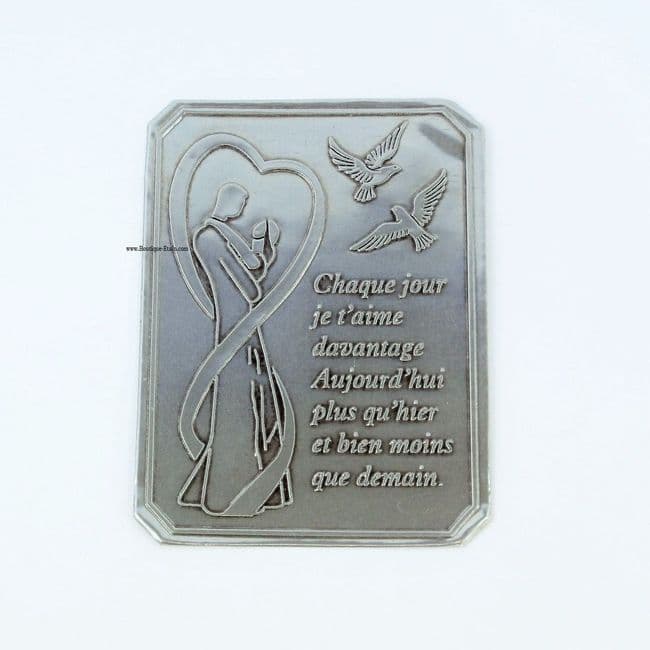 Plaque autocollante pour anniversaire de mariage
