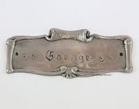 Petite plaque en étain