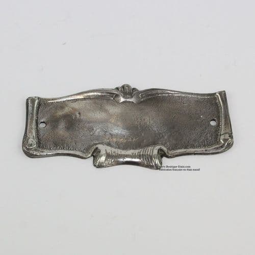 Plaque de porte en étain à graver