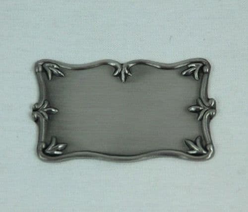 Plaque de porte à graver en étain