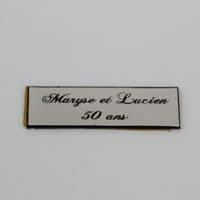 Plaquette  personnalisée