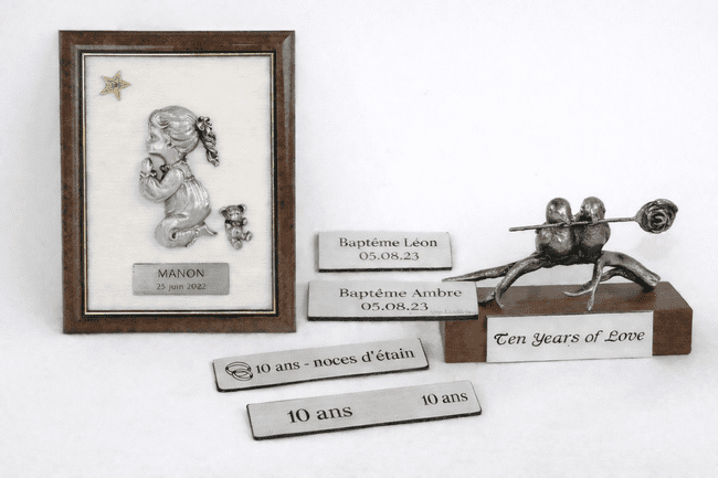 Plaquette personnalisée