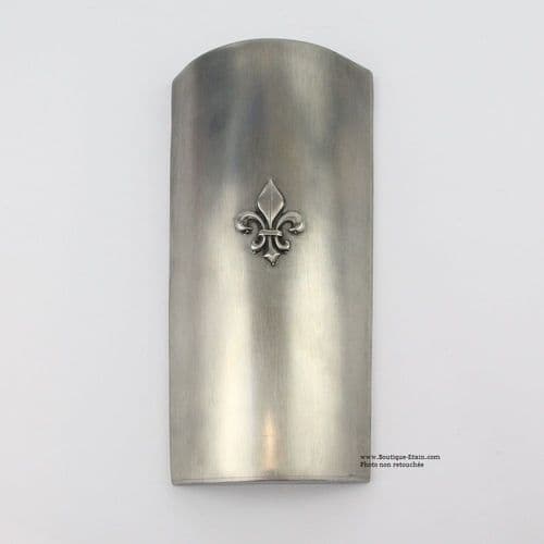 Porte allumettes géantes en étain thème fleur de lys