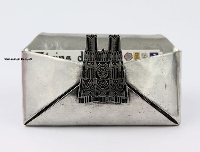 Porte carte motif cathédrale de Reims