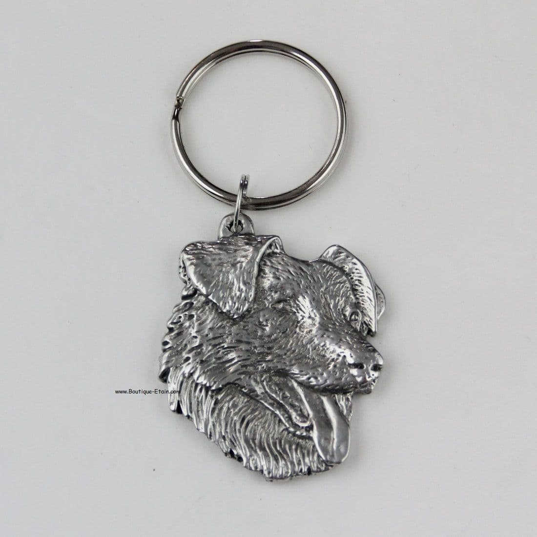 Printa Mignon Chien Border Collie Porte Un Bonnet De Noel Et Porte Un Sac Cadeau