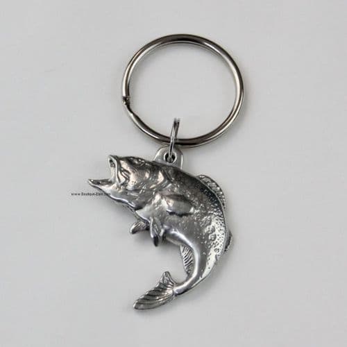 Porte-clés ou porte-clefs Poisson en étain