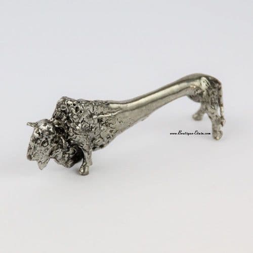 Porte couteau bison en étain