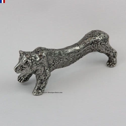 Porte couteau ours en étain