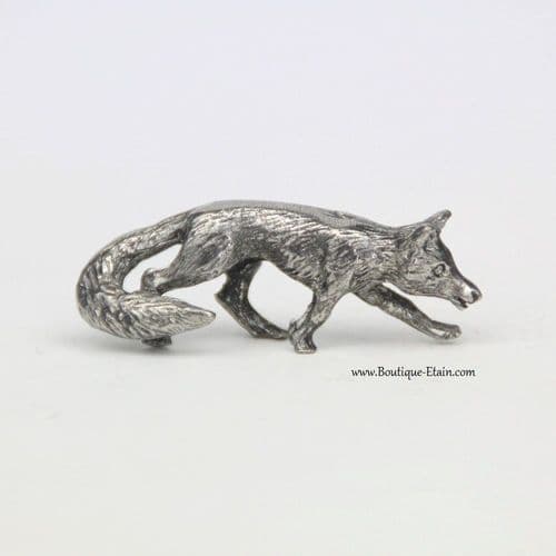 Renard miniature en étain