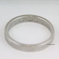 Rond de serviette, alliances géantes en étain