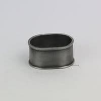 Rond de serviette en étain de forme ovale à graver