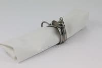 Rond de serviette souris en étain