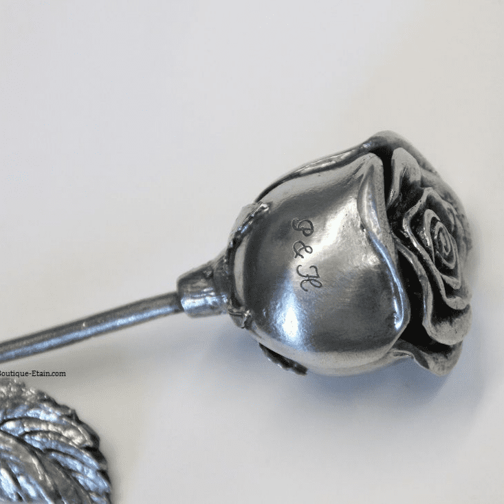 Broche Mon Coeur En Étain Fait Main - Fabrication Française, Symbole D'Amour Élégant