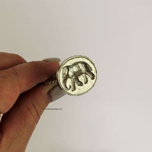 Sceau en étain , cachet éléphant