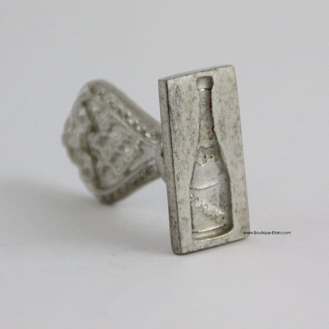 Sceau en étain motif Champagne
