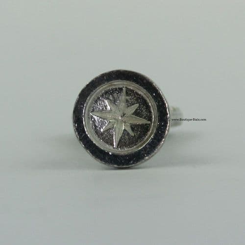 Sceau en étain motif Rose des vents