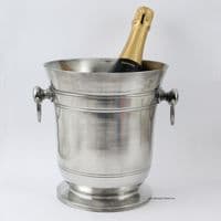 Seau à champagne en étain massif personnalisable