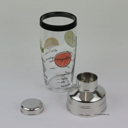 Shaker à cocktail en étain brillant