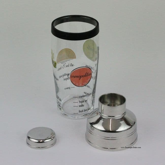 Shaker à cocktail en étain brillant