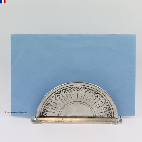 Support courrier en étain