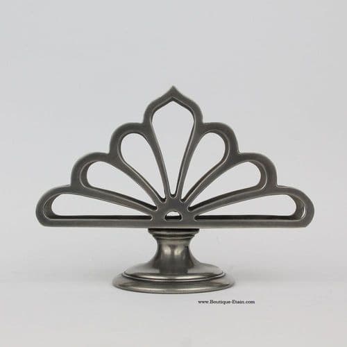 Support courrier, porte-lettres ou serviettes moderne en étain