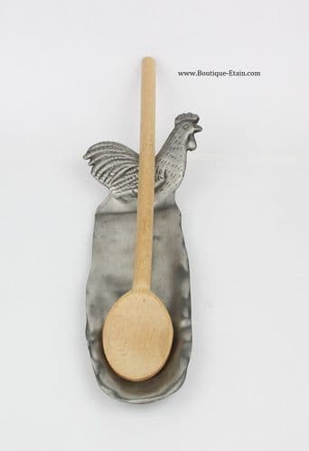 Support cuillère ou ustensile de cuisine en étain