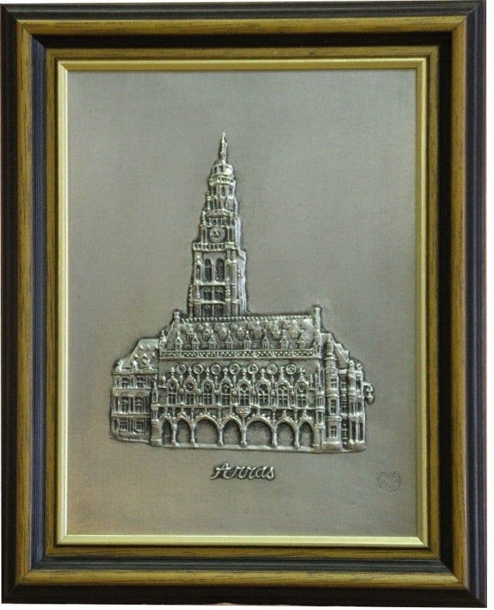 Tableau du Beffroi d'Arras depuis la place des Héros