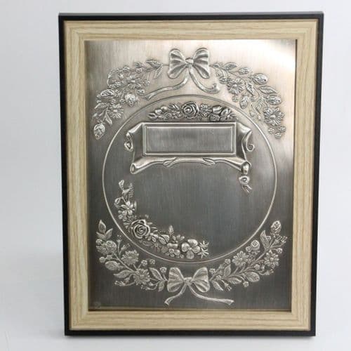 Tableau en étain à graver