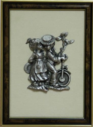 Tableau enfants sur le vélo