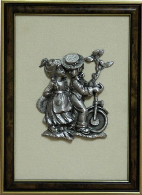 Tabeau enfants sur le vélo