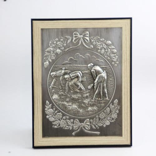 Tableau les glaneuses en étain