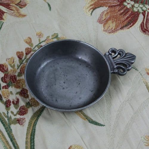 Tastevin en étain fleur de lys