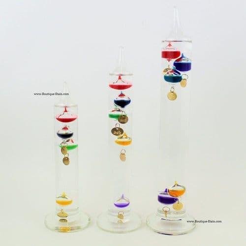 Thermomètre de Galilée coloré GALILÉO
