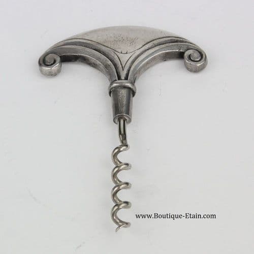 Tire bouchon à vin en étain