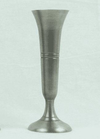 Vase soliflore moderne en étain